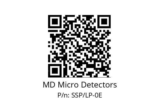   MD Micro Detectors SSP/LP-0E