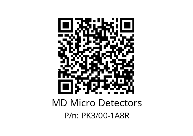   MD Micro Detectors PK3/00-1A8R