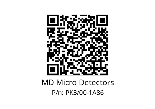   MD Micro Detectors PK3/00-1A86