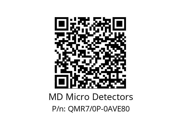   MD Micro Detectors QMR7/0P-0AVE80