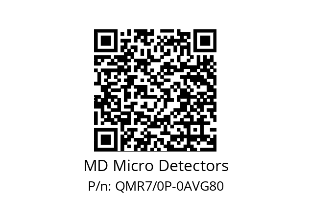   MD Micro Detectors QMR7/0P-0AVG80