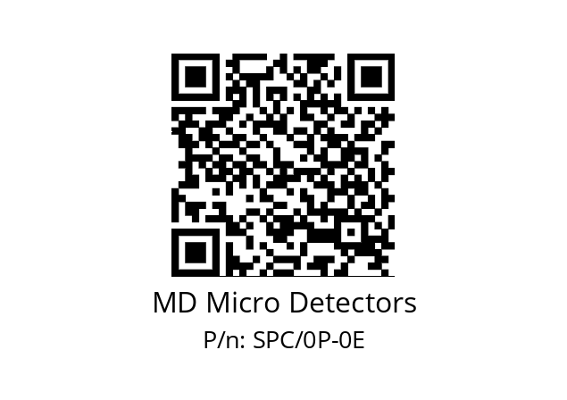   MD Micro Detectors SPC/0P-0E