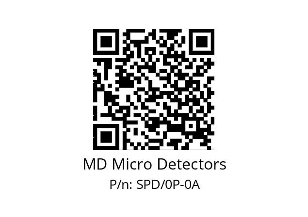   MD Micro Detectors SPD/0P-0A