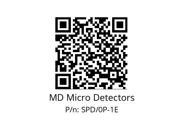   MD Micro Detectors SPD/0P-1E