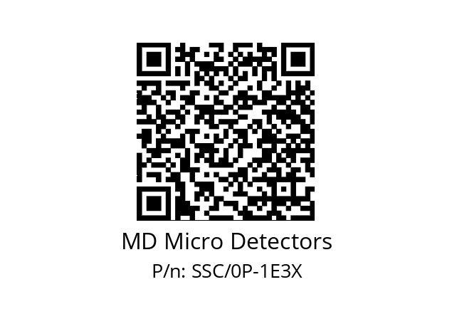   MD Micro Detectors SSC/0P-1E3X