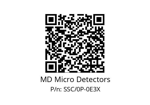   MD Micro Detectors SSC/0P-0E3X