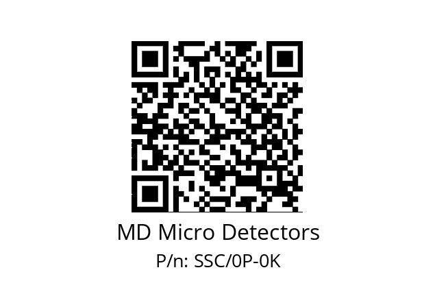   MD Micro Detectors SSC/0P-0K