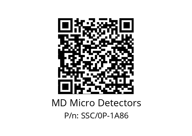   MD Micro Detectors SSC/0P-1A86