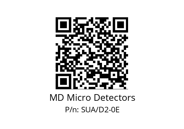   MD Micro Detectors SUA/D2-0E