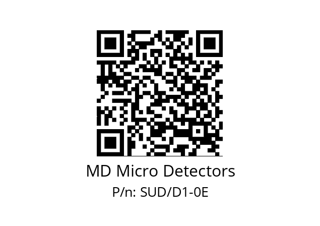   MD Micro Detectors SUD/D1-0E