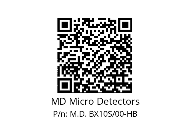   MD Micro Detectors M.D. BX10S/00-HB