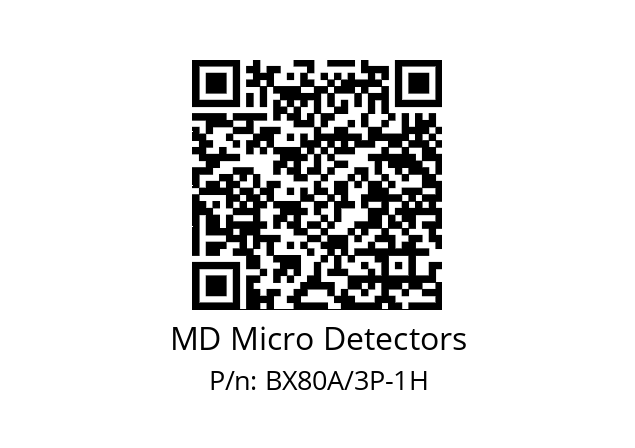   MD Micro Detectors BX80A/3P-1H