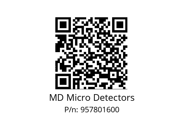   MD Micro Detectors 957801600