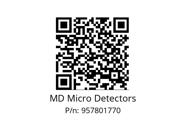   MD Micro Detectors 957801770