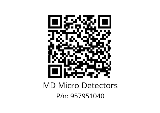   MD Micro Detectors 957951040