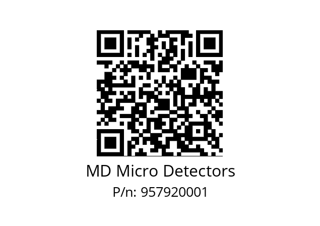   MD Micro Detectors 957920001