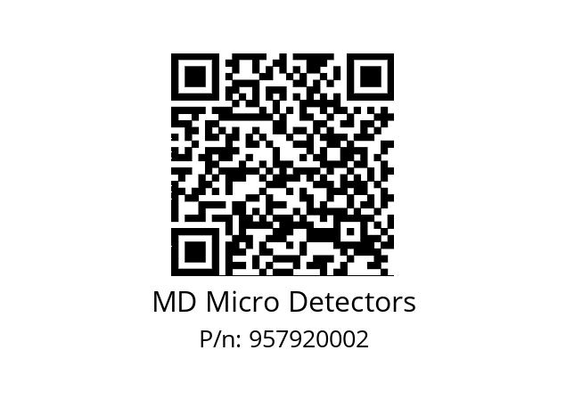   MD Micro Detectors 957920002