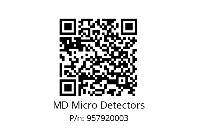   MD Micro Detectors 957920003