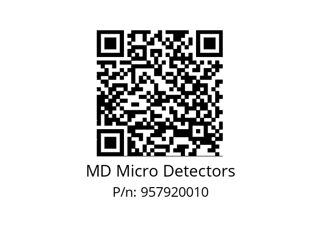   MD Micro Detectors 957920010