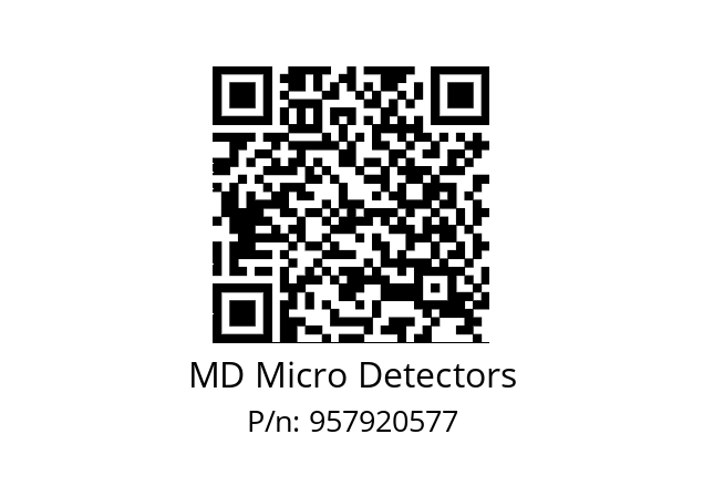   MD Micro Detectors 957920577