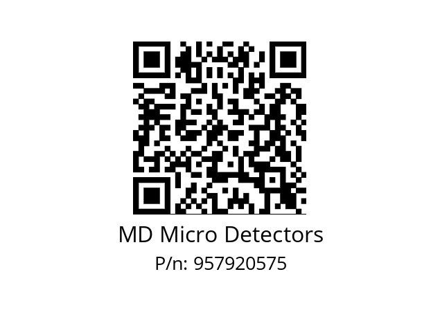   MD Micro Detectors 957920575