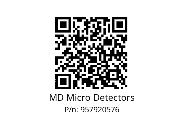   MD Micro Detectors 957920576