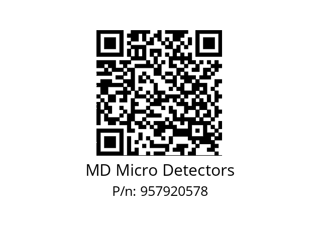   MD Micro Detectors 957920578