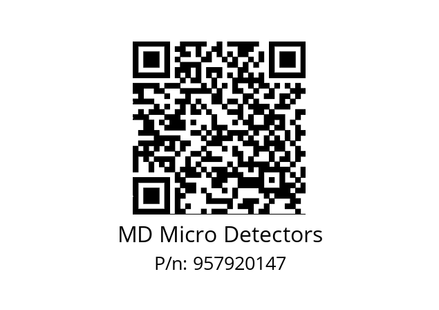   MD Micro Detectors 957920147