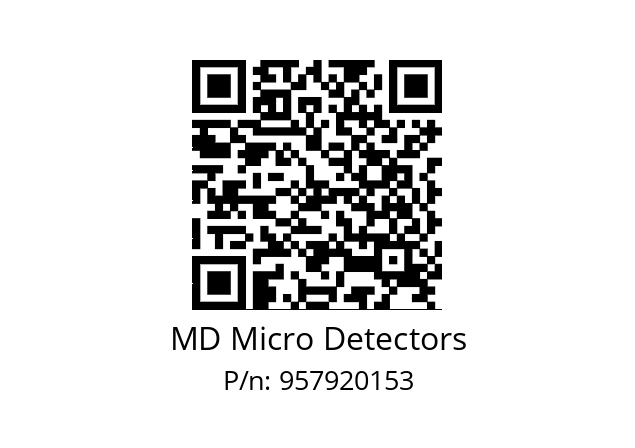   MD Micro Detectors 957920153