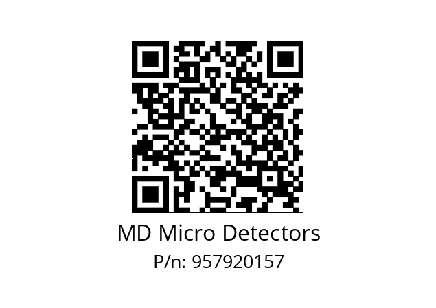   MD Micro Detectors 957920157