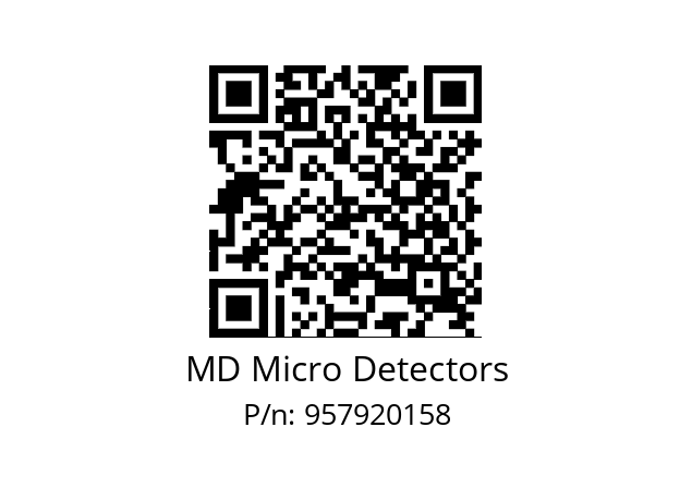   MD Micro Detectors 957920158