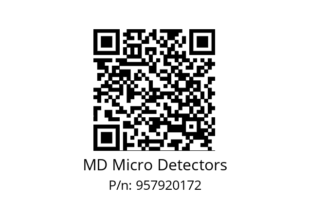   MD Micro Detectors 957920172