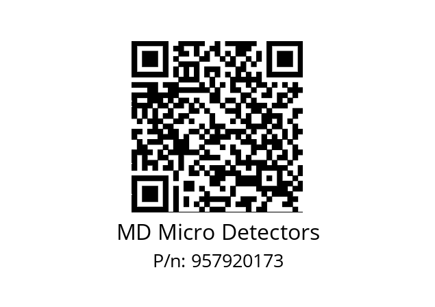   MD Micro Detectors 957920173