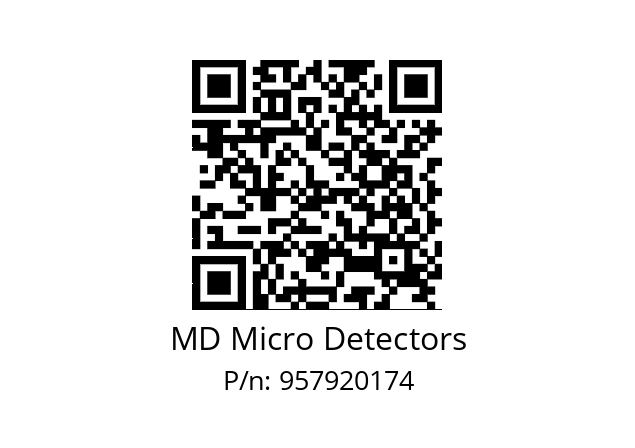   MD Micro Detectors 957920174