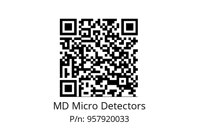   MD Micro Detectors 957920033