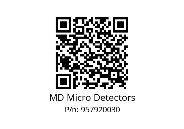   MD Micro Detectors 957920030