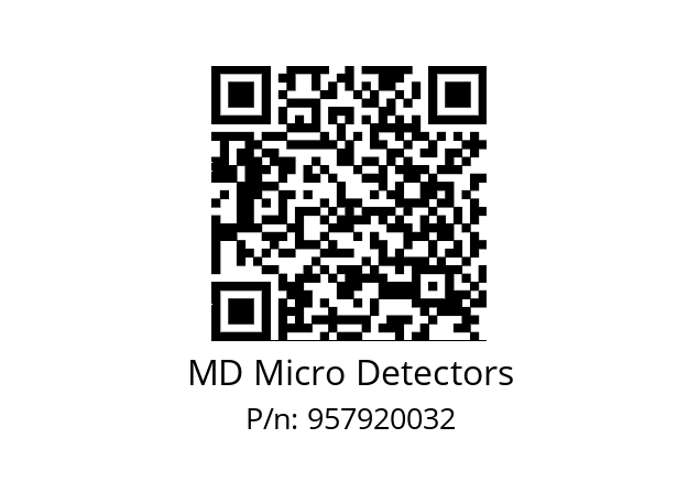   MD Micro Detectors 957920032