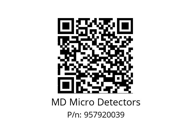   MD Micro Detectors 957920039