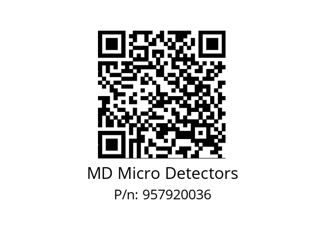   MD Micro Detectors 957920036