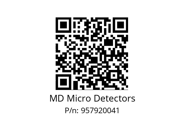   MD Micro Detectors 957920041