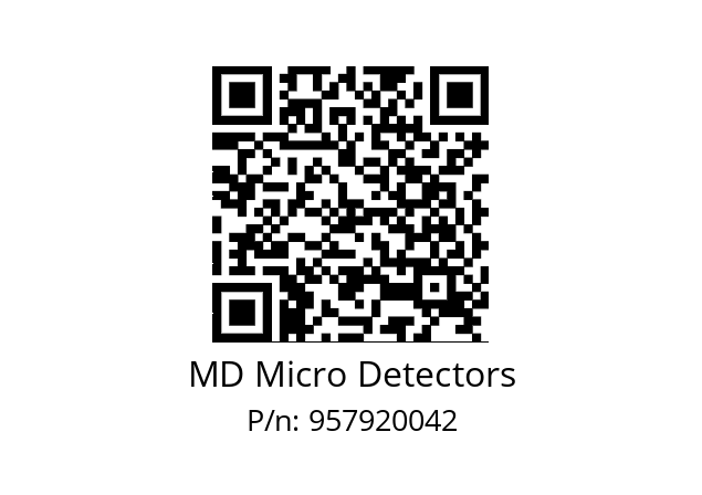   MD Micro Detectors 957920042