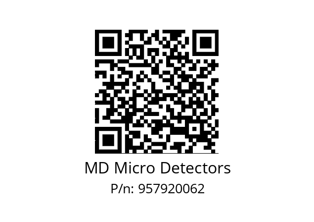   MD Micro Detectors 957920062