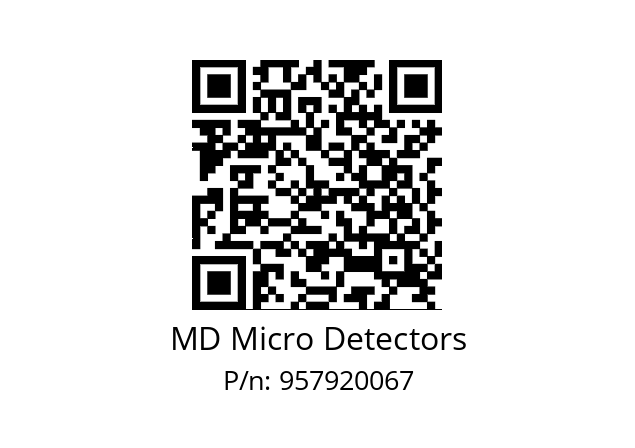   MD Micro Detectors 957920067