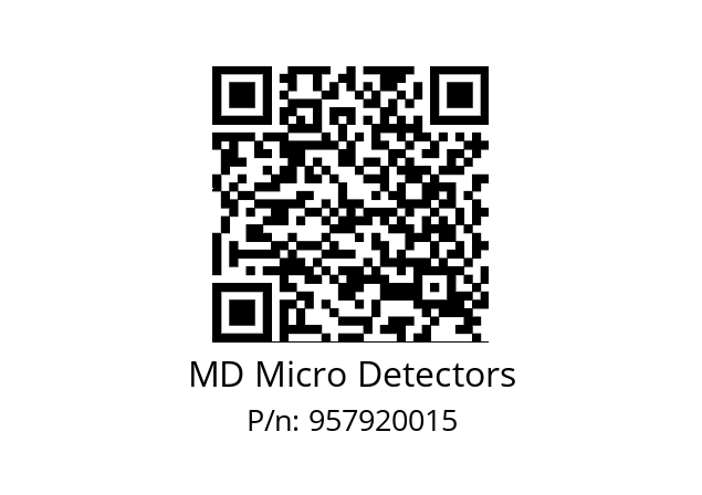   MD Micro Detectors 957920015