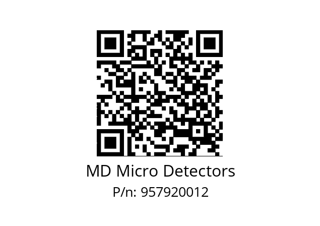   MD Micro Detectors 957920012