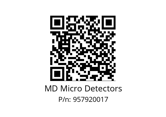   MD Micro Detectors 957920017