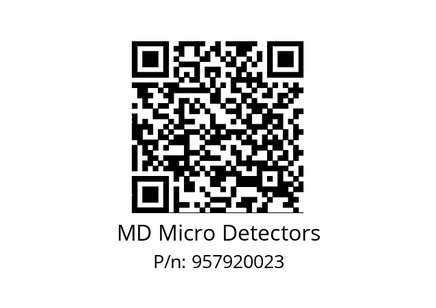   MD Micro Detectors 957920023