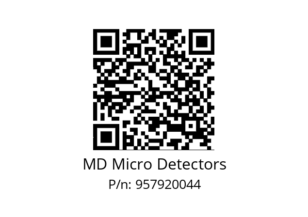   MD Micro Detectors 957920044