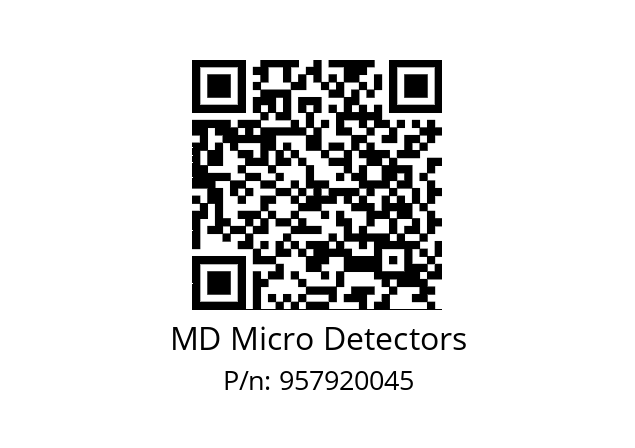   MD Micro Detectors 957920045