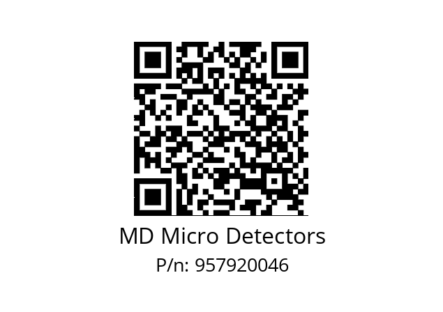   MD Micro Detectors 957920046